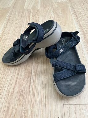 Skechers Navy & Gray Adjustable Sandals